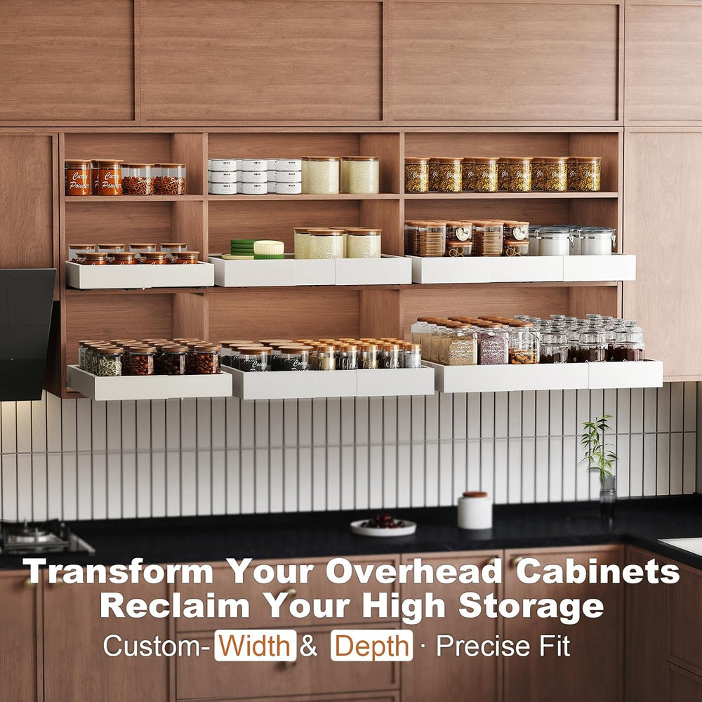 Fokyfok 2Pc Pull out Cabinet Organizer,11"-18"W,10"-13"D,...
