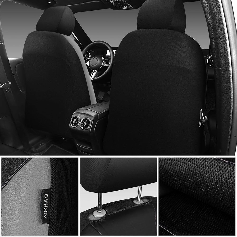 CAR PASS Leather Seat Covers, Automotive Sport Car Seat Cover Super 5mm Compo...