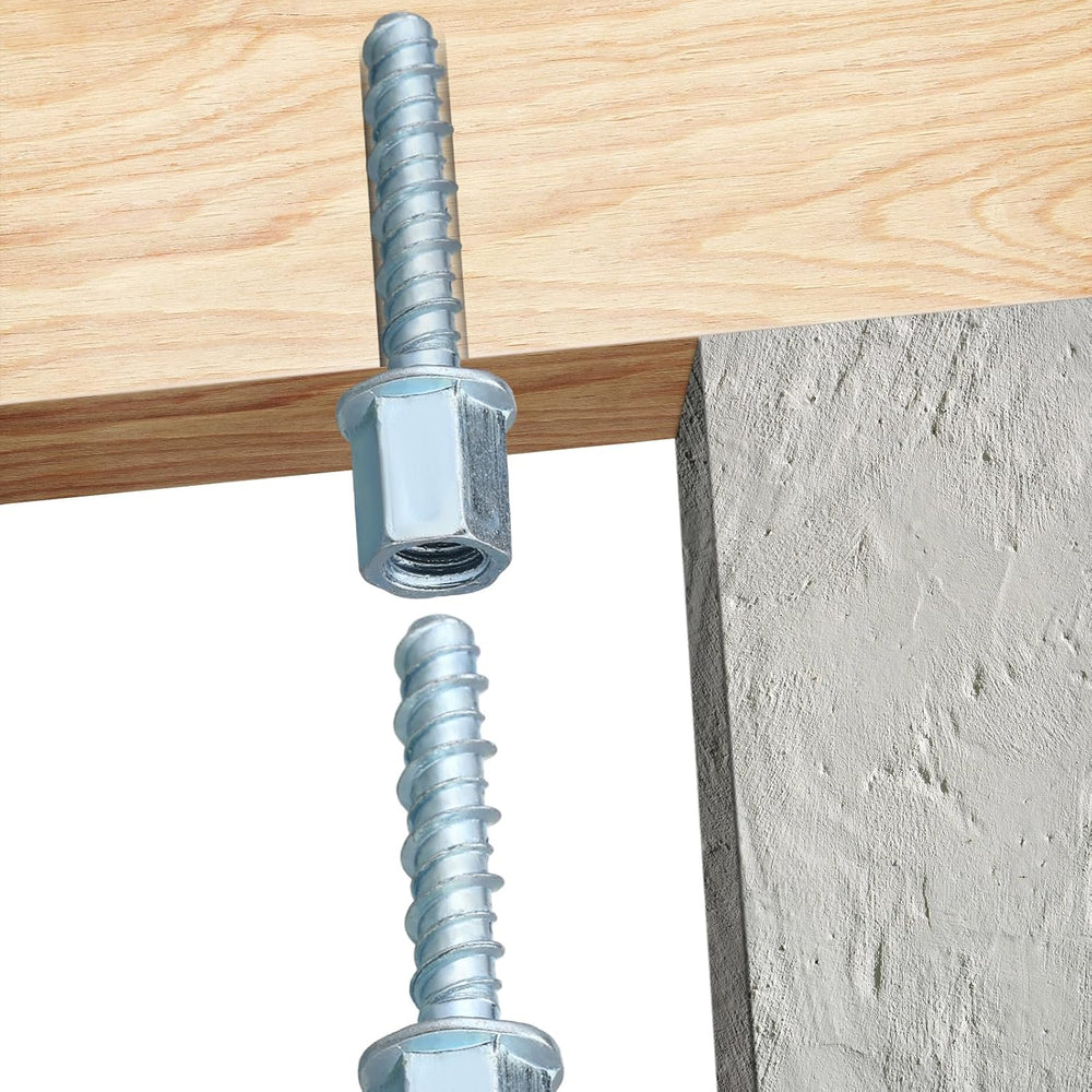 Yaocom 100 Pcs 3/8" Threaded Rod Anchor Concrete, 1/4" X 1-1/2"