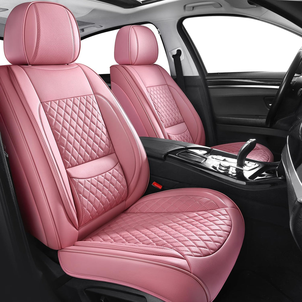 Front Seat Covers Full Coverage,Pink Seat Covers Universal Fit