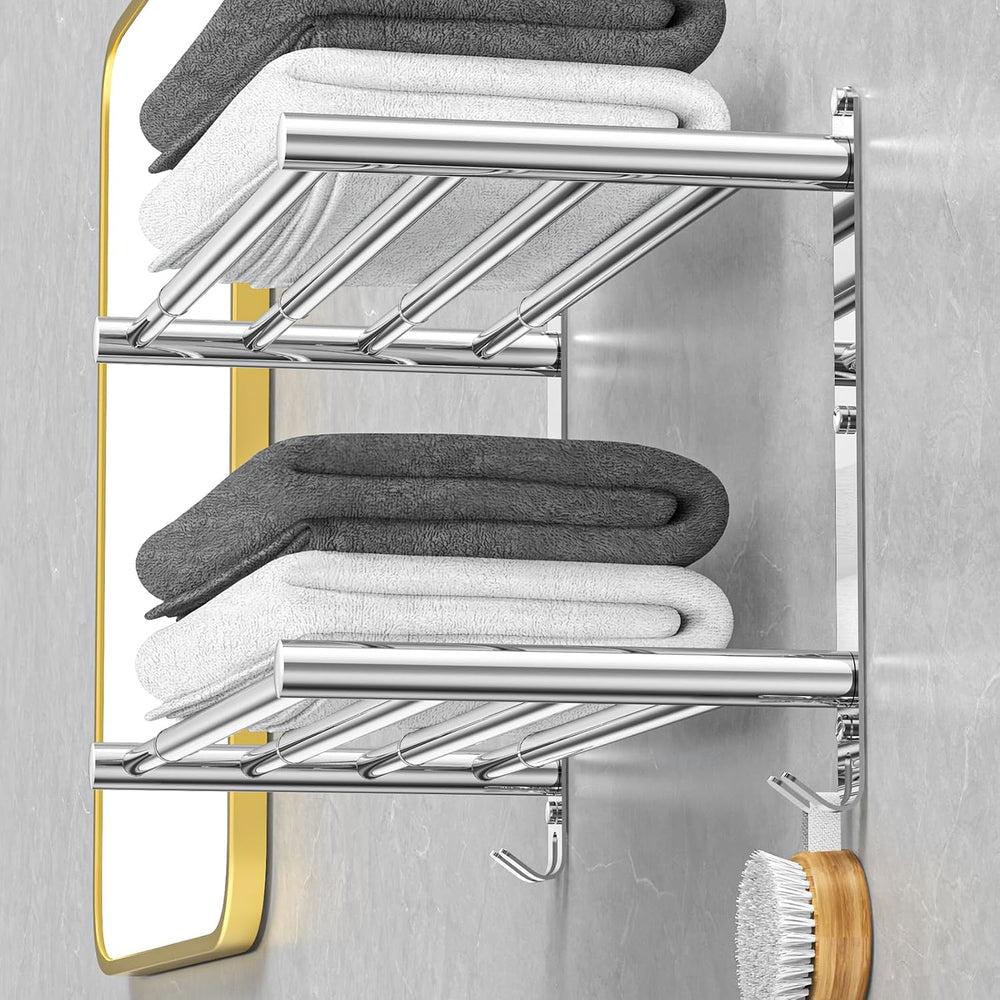 CAXIMSY Adjustable Towel Bar for Bathroom Wall Mount17-30.7inch Adhesive Show...