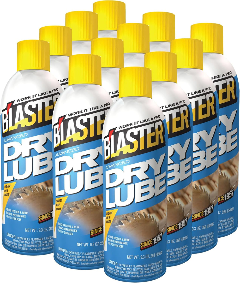 B'laster 16-TDL Advanced Dry Lube with Teflon, 9.3 oz., Pack of 12