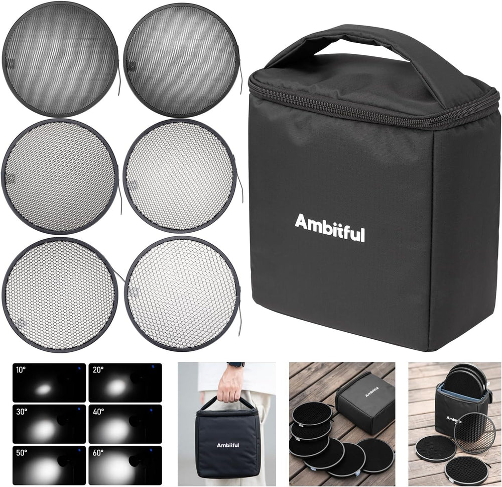 Ambitful HC-06 Honeycomb Kit -6.69inch/17cm Standard Reflector Honeycomb