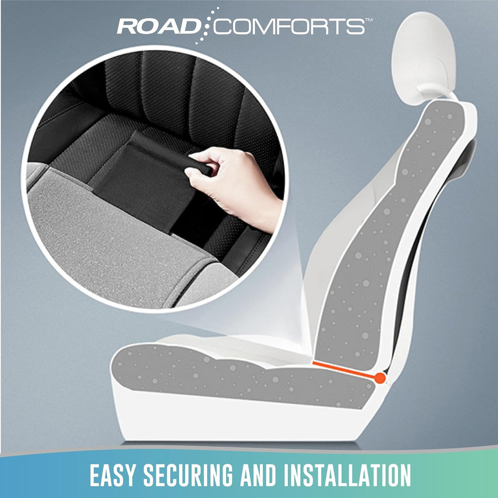 Road Comforts Car Seat Cover, Leather Mesh Front Seat Cover, Universal Fit fo...