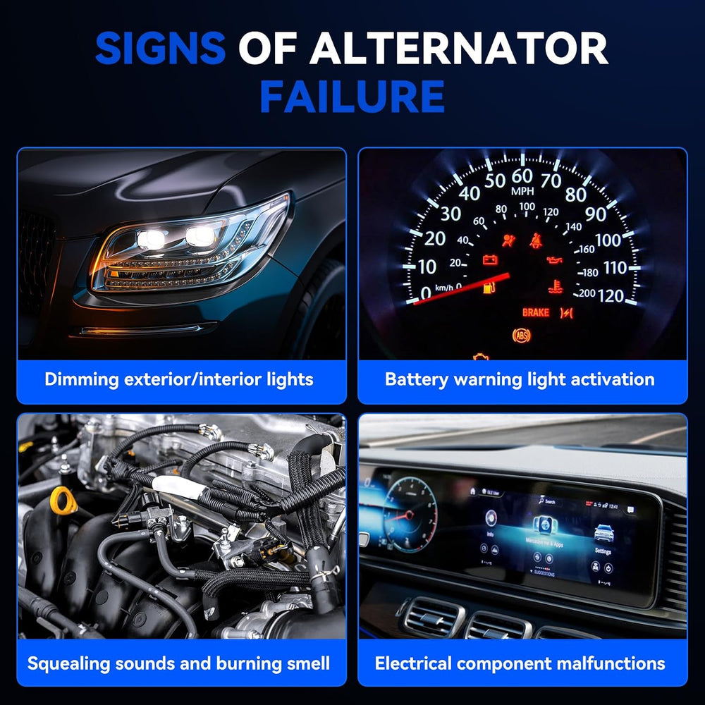 11775N New Alternator 130Amp Replacement for 2014-2017 Honda Odyssey 3.5L V6,...