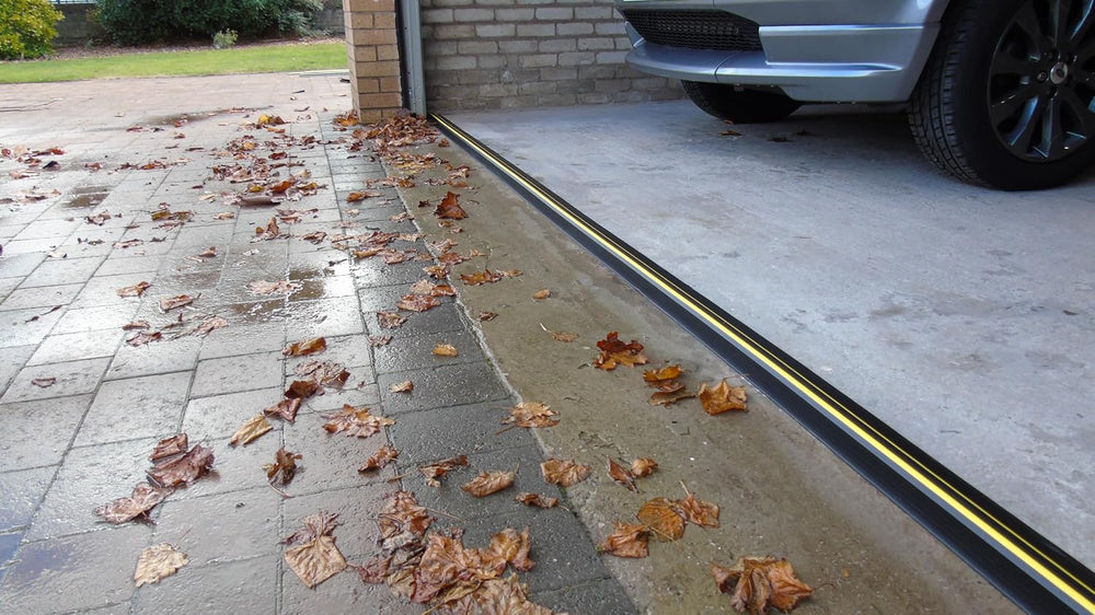 ¾” High Garage Door Threshold Seal Kit 16'3" Length | Flexible PVC |...