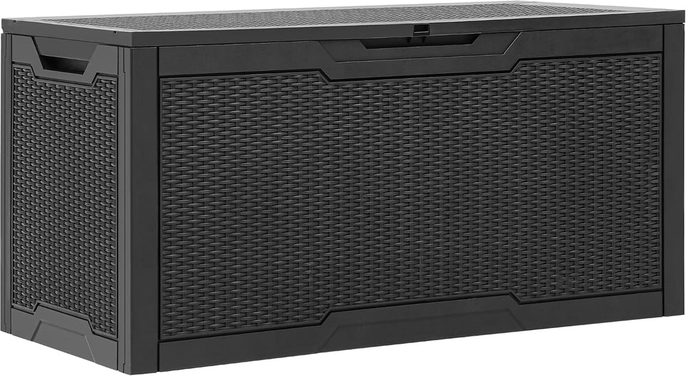 YITAHOME 100 Gallon Outdoor Deck Box, Waterproof Storage Box, Lockable