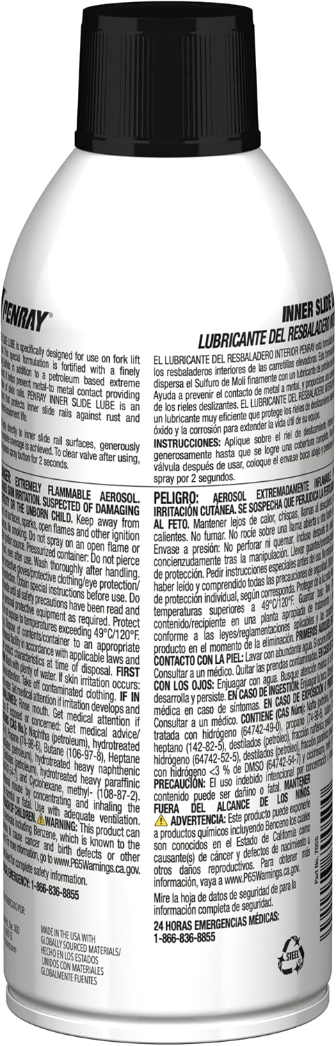 Penray 7005-12PK Inner Slide Lube - 10.5-Ounce Aerosol Can, Case of 12