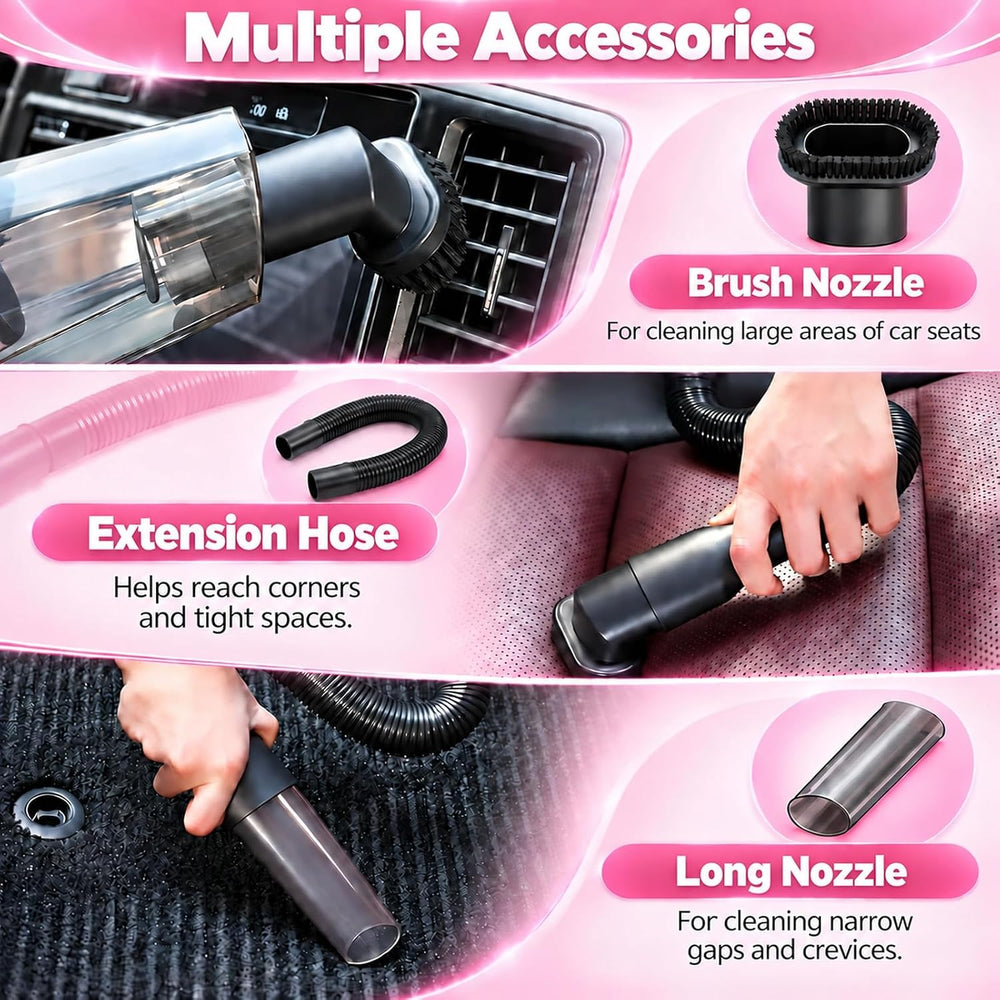 Thinklearn Car Cleaning Kit With High Power Car Vacuum Detailing Kit