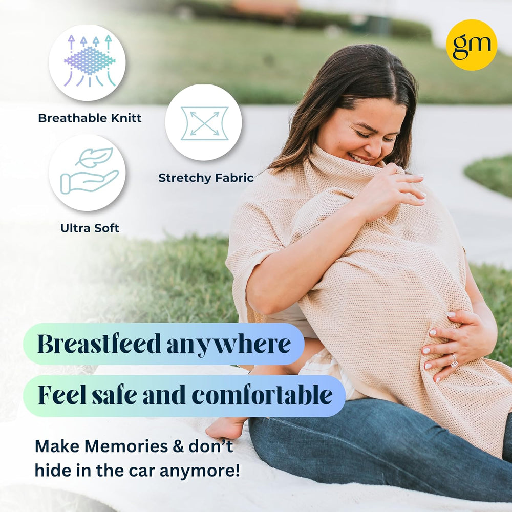Gold Mamas Breathable Nursing Cover for Breastfeeding