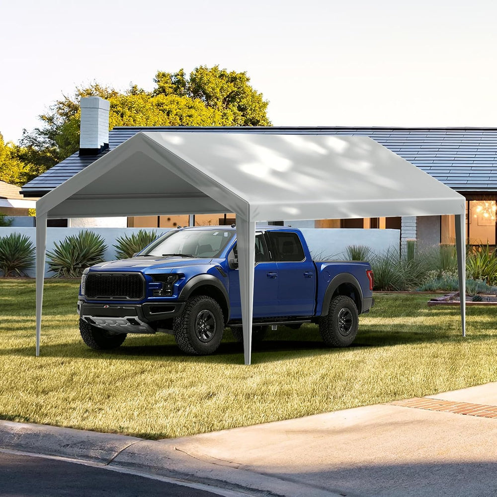 VEVOR Carport Replacement Canopy 10x20 ft, PE Waterproof UV-Proof