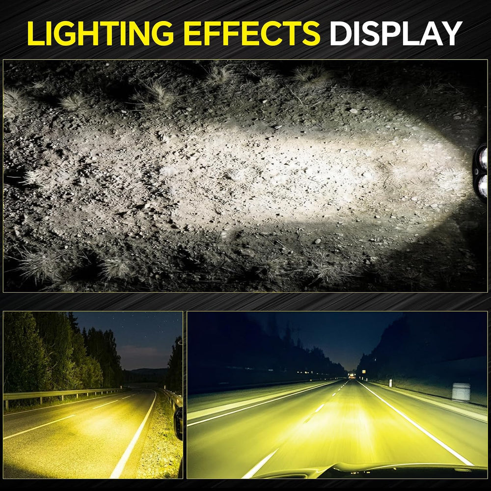 Motorcycle Driving Lights White LED Pods Lights 3’’ 40W LED Spotlights