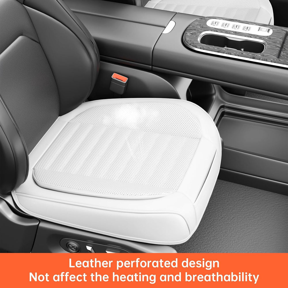 2 Pack Car Bottom Seat Cover, Luxury Leather Front Seat Covers, Breathable an...