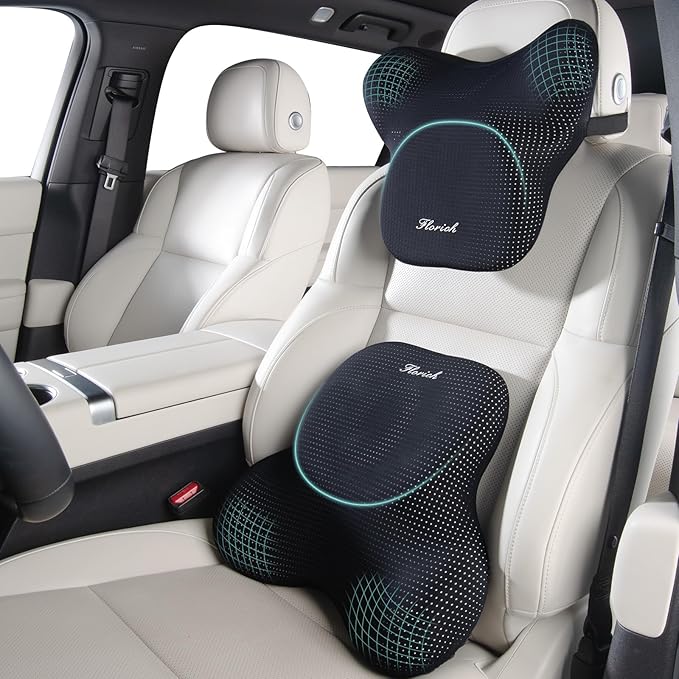 FLORICH Lumbar Support Pillow and Neck Headrest Pillow