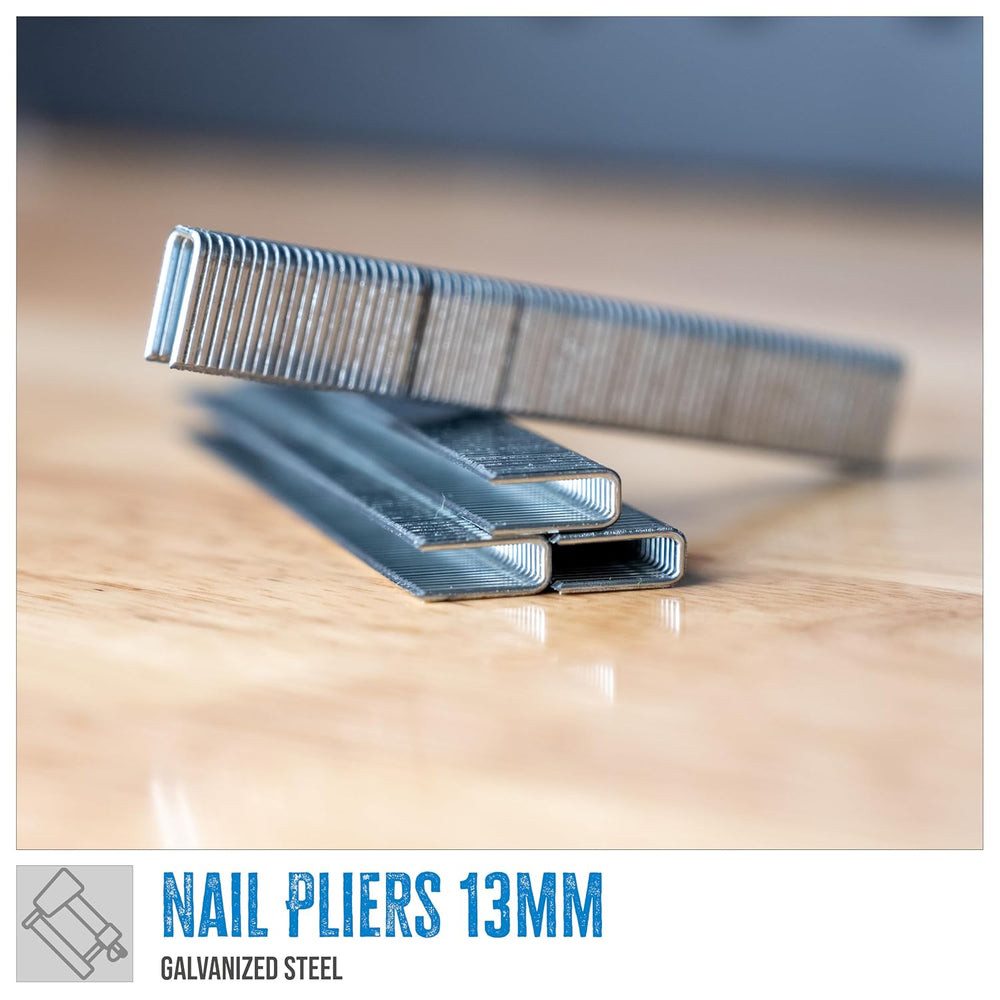 Gรผde Nailer Clips 13 mm (Galvanised Steel, 1.25 mm Staples Thickness, 13 mm L...
