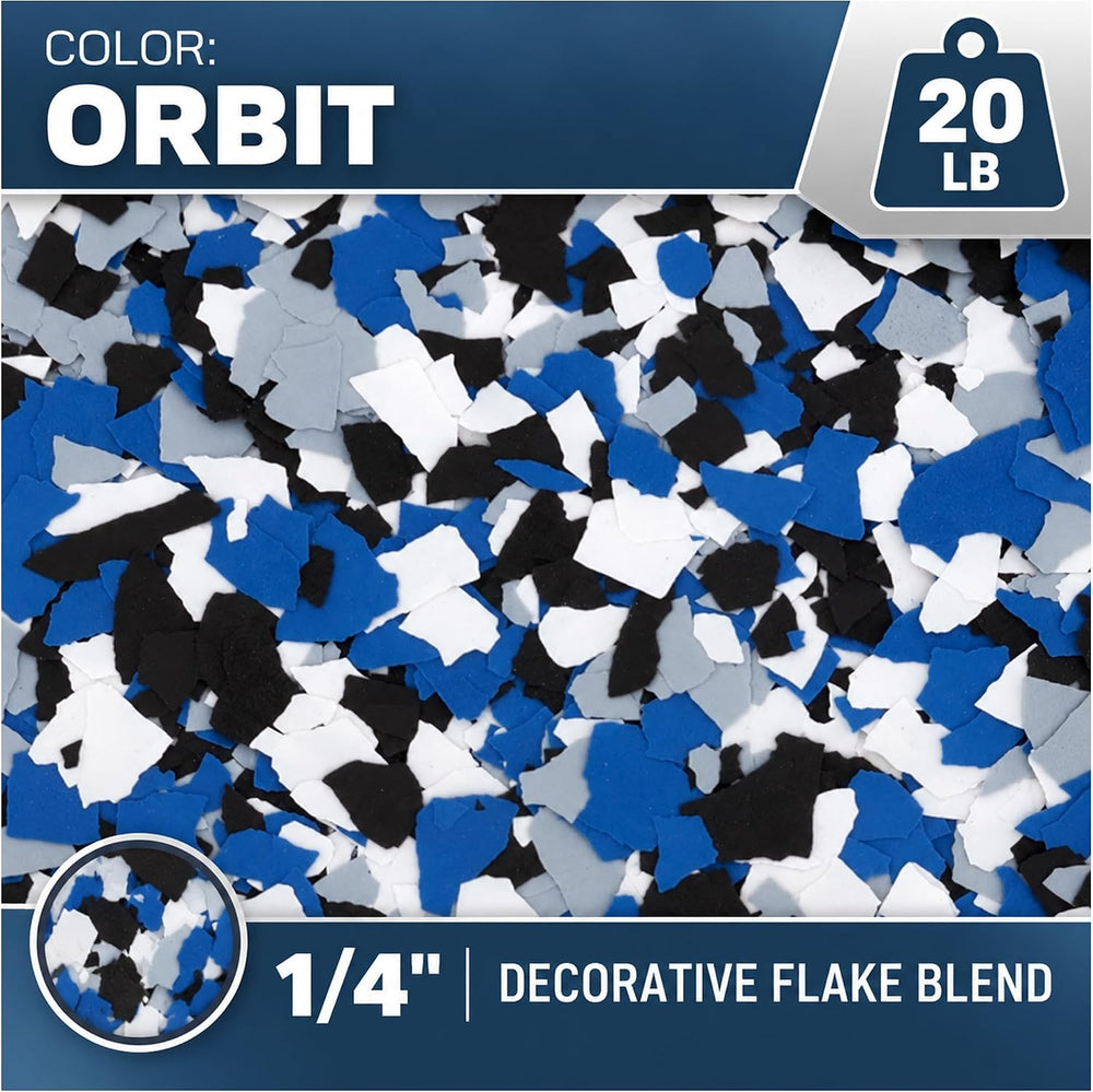 20 LB Decorative Vinyl Flakes for Epoxy Garage Floors