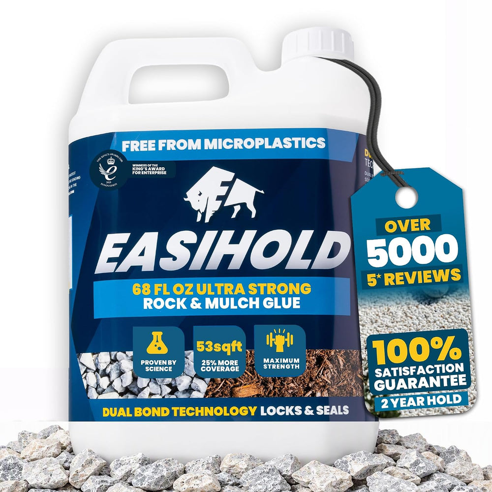 Easihold Rock & Mulch Glue for Landscaping 68 Ounce Ready To Use 53 sqft