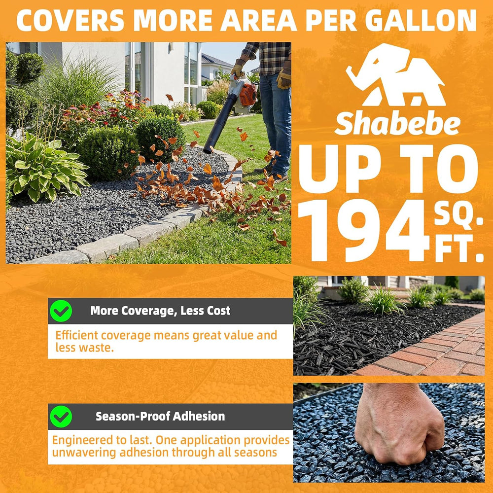 Rock Glue for Landscaping 1 Gallon, Ready-to-Use Gravel Binder for Pea Gravel...