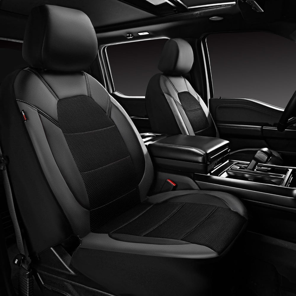 CAR PASS Leather Seat Covers, Automotive Sport Car Seat Cover Super 5mm Compo...