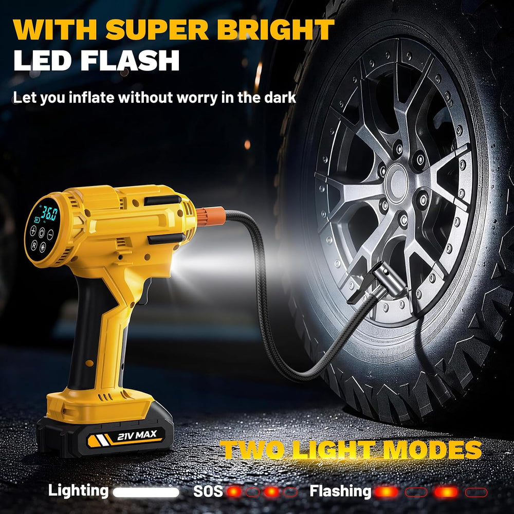 Tire Inflatopr Portable Air Compressor - 160PSI&21V Battery Tire Pump