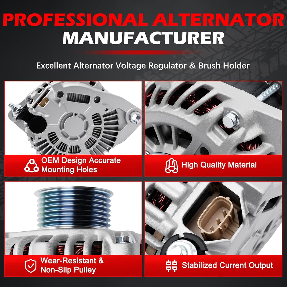 New Alternator 11538 Fit for Murano 2015-2017 3.5L V6/JX35 2013