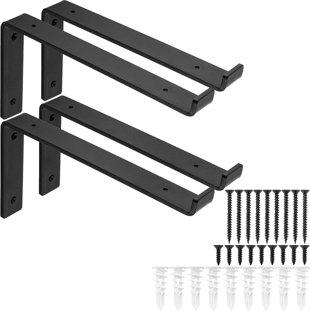 Heavy-Duty Shelf Brackets - Premium Construction Grade 1/4" (6mm) Thick ...