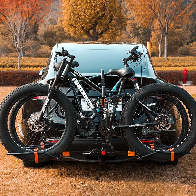 Platform 2 EBike Rack for Car Hitch Bike Rack for SUV RV Trucks Carrier Bicycle