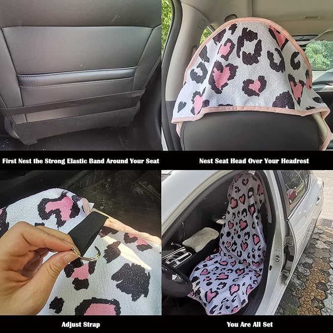 Car Seat Cover Protector Front Seats, (2Pcs)