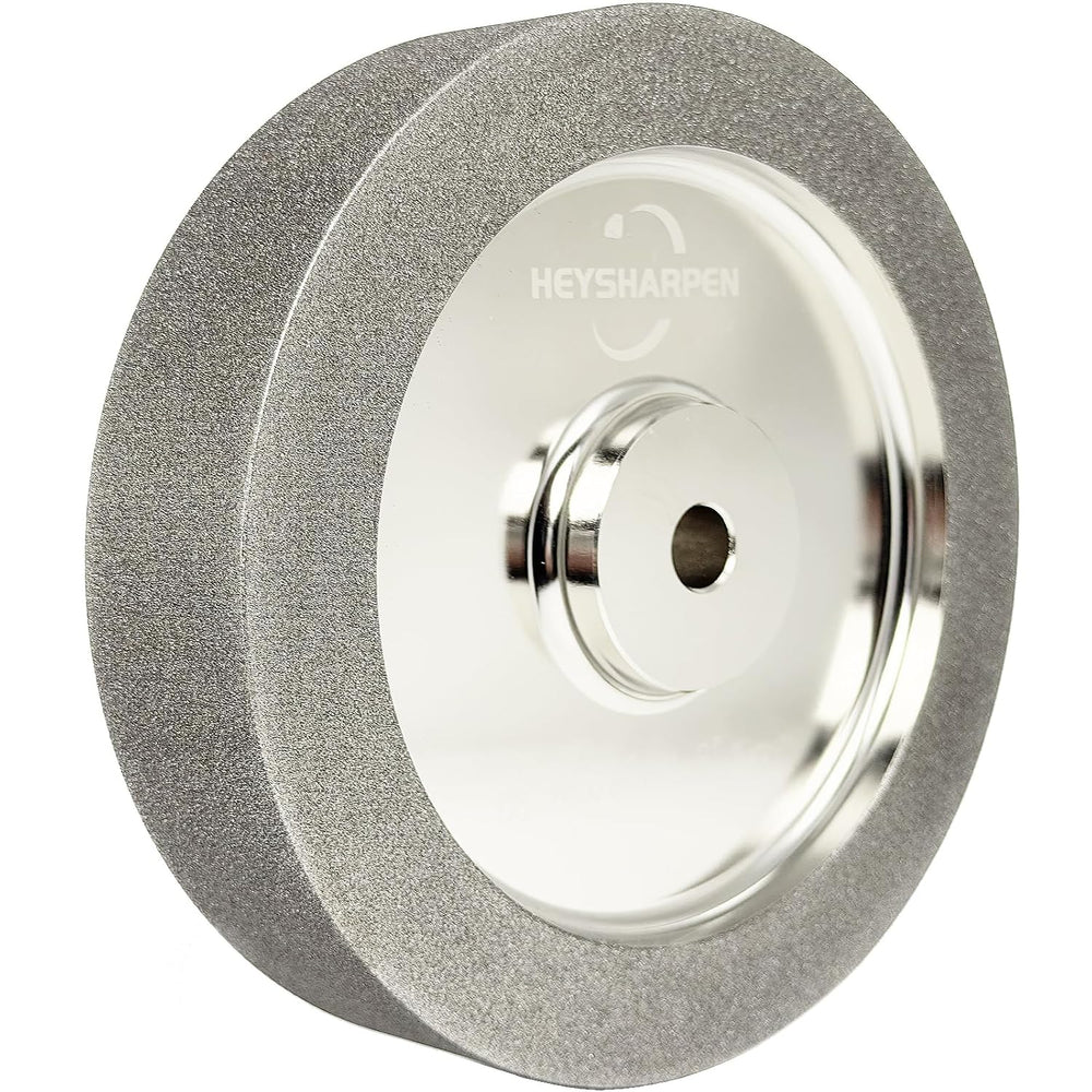 Mega Square 8 Inch CBN Grinding Wheel, 5/8" Arbor, 1.5" Wide, 180 Grit