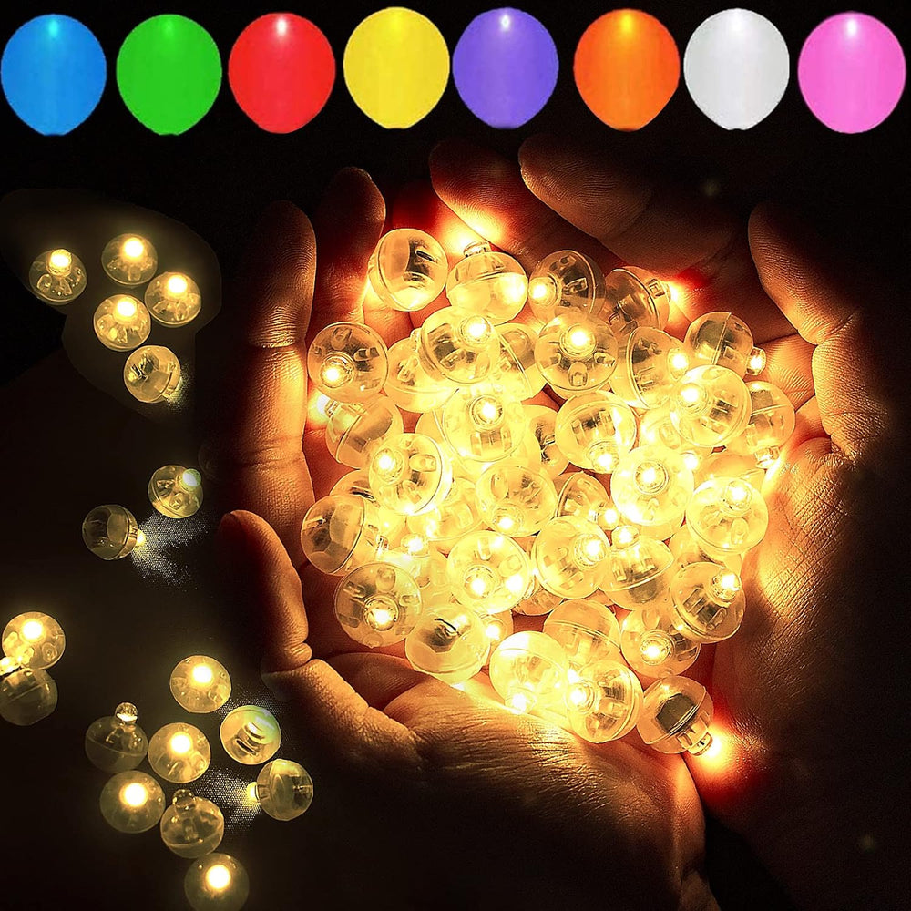 200pcs Warm White Balloon Lights, Round LED Mini Lights for Paper Lantern Bal...