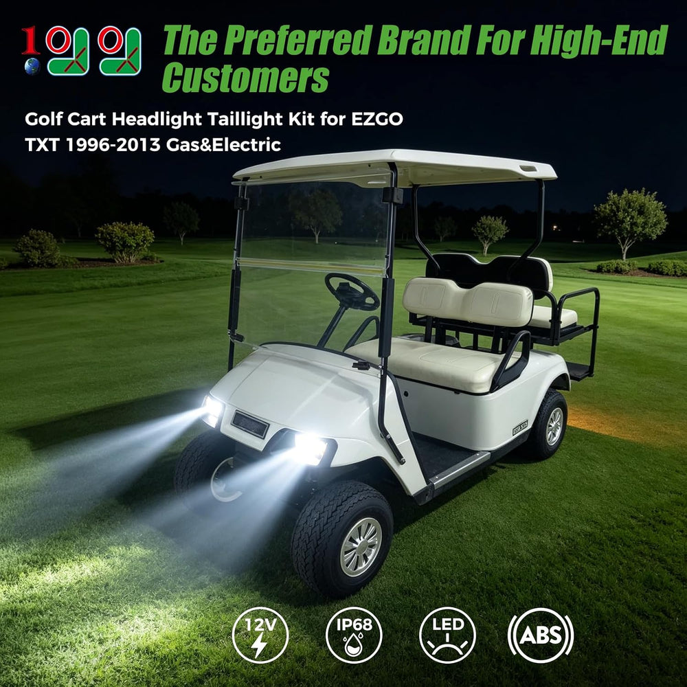 10L0L Golf Cart Light Kit for EZGO TXT (1996-2013) - 12V Street Legal