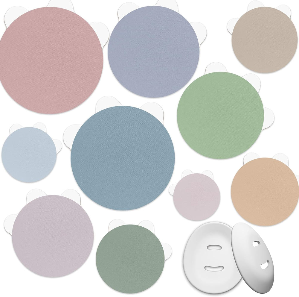 20 Pack/10 Morandi Colors Dexcom G7 & Stelo Over Patches Waterproof Pastels