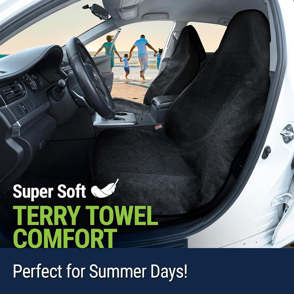 Season Guard Waterproof Towel Seat Cover,Universal Fit Non-Slip Front Cover