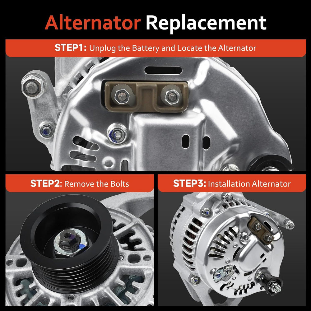 New Alternator Compatible with 1991-1998 Jeep Wrangler Cherokee 2.5 4.0 L4 L6...