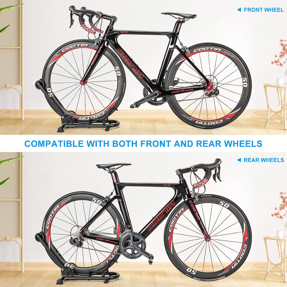 Indoor Bike Floor Stand - Bike Stand Rack for Garage/Home - Bike Storage Bicy...