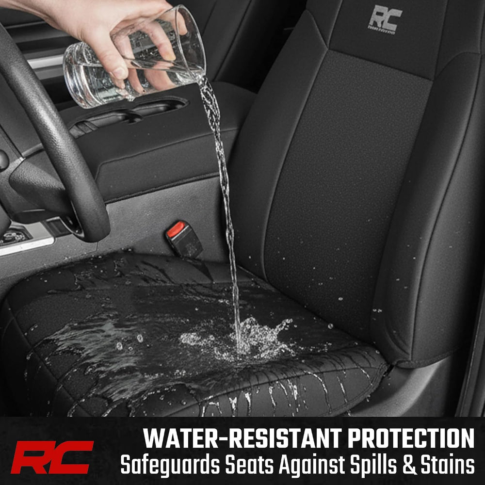 Rough Country Neoprene Seat Covers for 15-22 F-150 |17-22 Super Duty - 91016,...