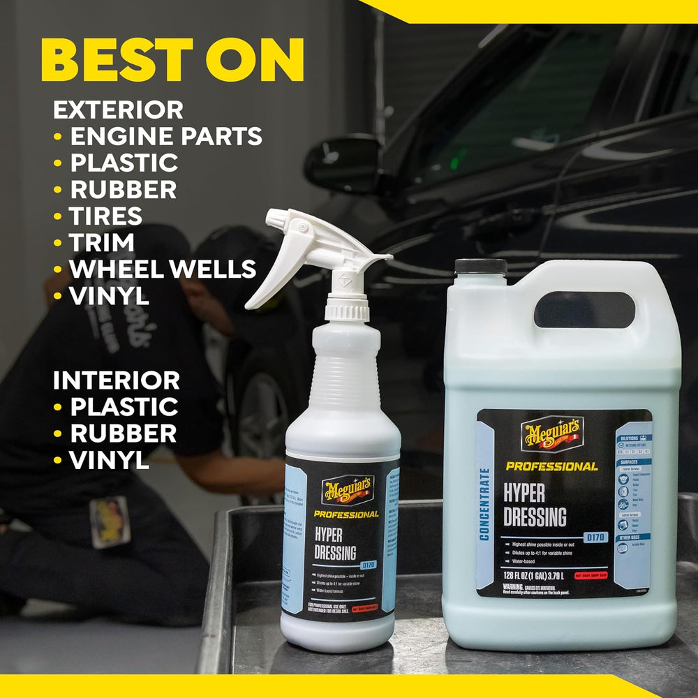 Meguiar's D17001 Hyper Dressing -1 Gallon – Give Your Car’s Trim Piec...