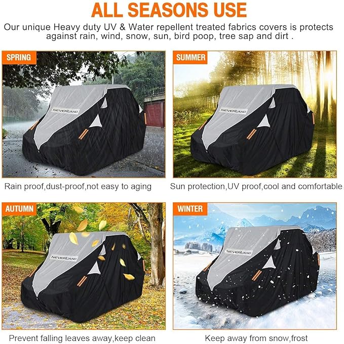Neverland UTV Cover Waterproof 300D Heavy Duty 2-3 Seater/4-6 Seater 4 Door