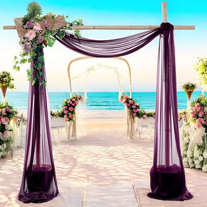 MDS Halloween Chiffon Draping Fabric - 2 Panel, 30" Wide x 40ft Long - S...