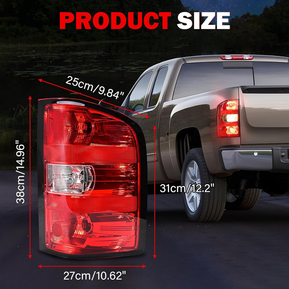 Tail Lights Assembly for Chevy Silverado 1500 2500 3500 2500HD 3500HD 2007 20...