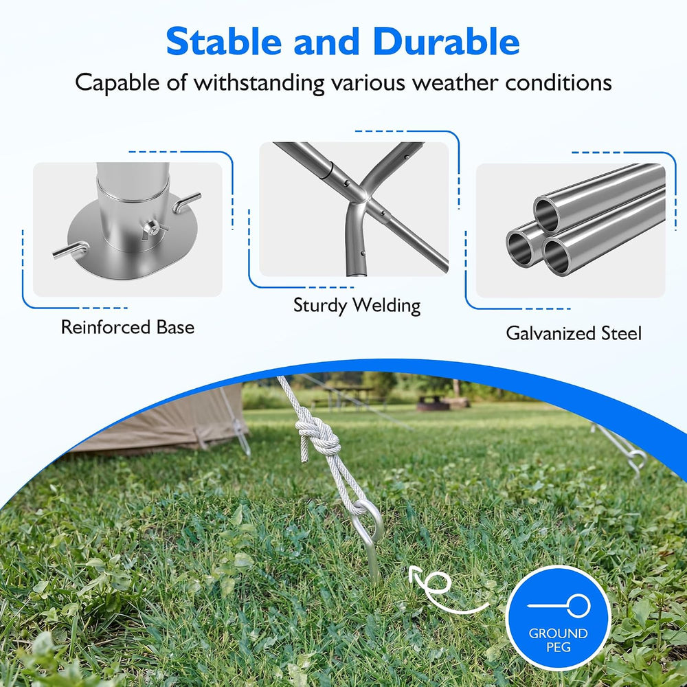 AirWire 13x25 FT Heavy Duty Carport, Portable Car Tent Garage