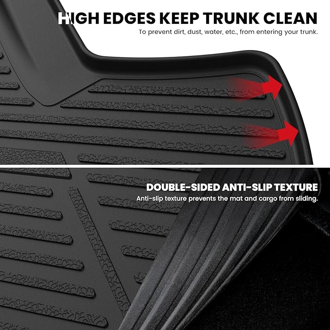 LASFIT Trunk Mat for Honda Civic Sedan 2022-2026 & Civic Sedan Hybrid 202...