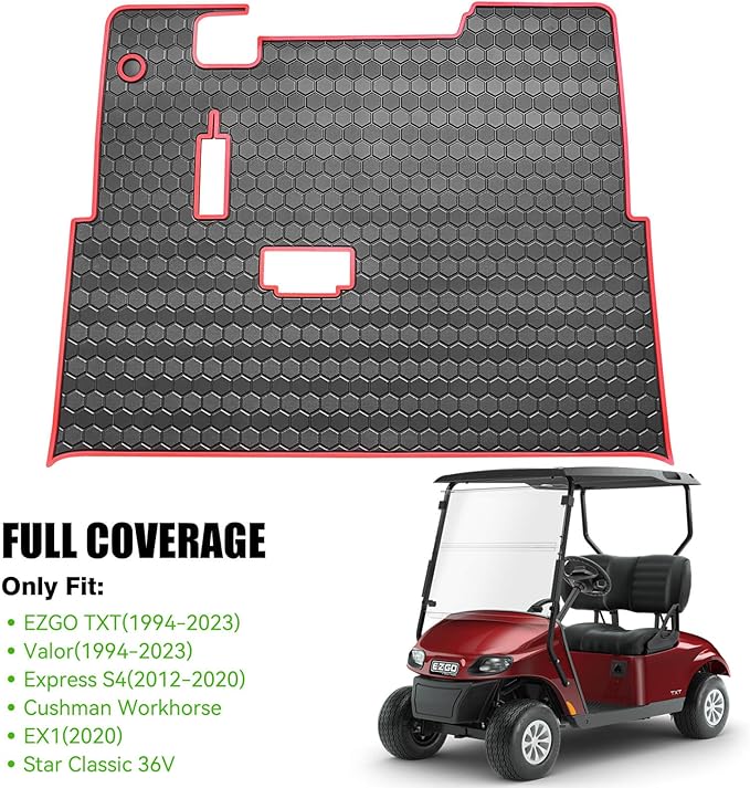EZGO TXT Golf Cart Full Coverage Floor Liner Mat, fits EZGO TXT, Express S4