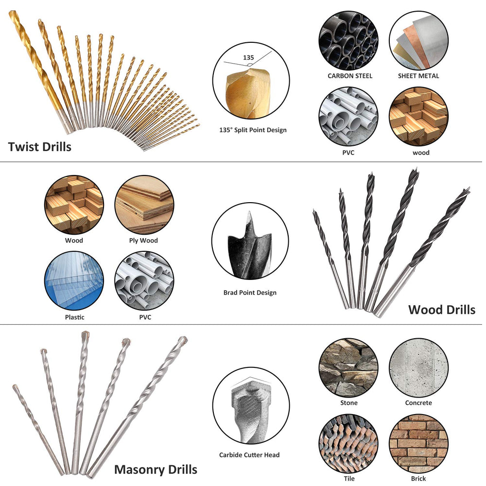 KingTool Drilling and Driving Accessory Kit (KingTool 318-Pieces Screwdriver ...
