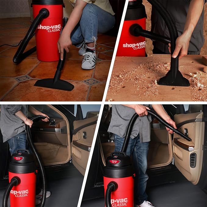 Shop-Vac 5 Gallon 5.5 Peak HP Wet/Dry Vacuum, Wall Mountable Compact Shop Vacuum