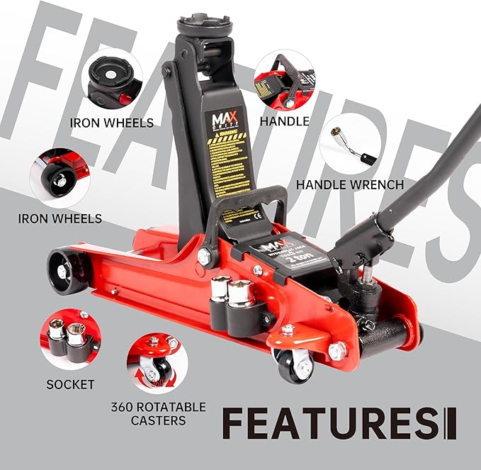 2-Ton Hydraulic Low Profile Trolley Garage Service/Floor Jack