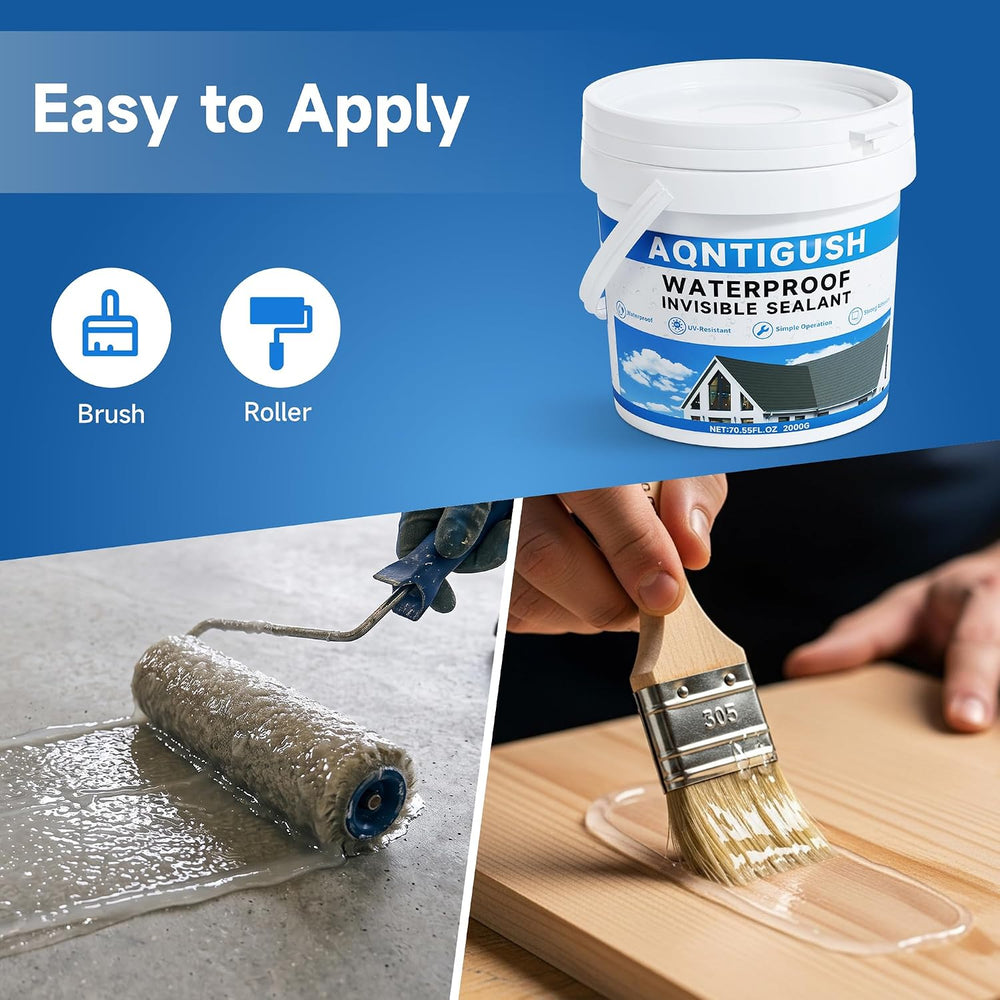 Transparent Waterproof Sealant for Indoor & Outdoor Repairing Leak 70oz
