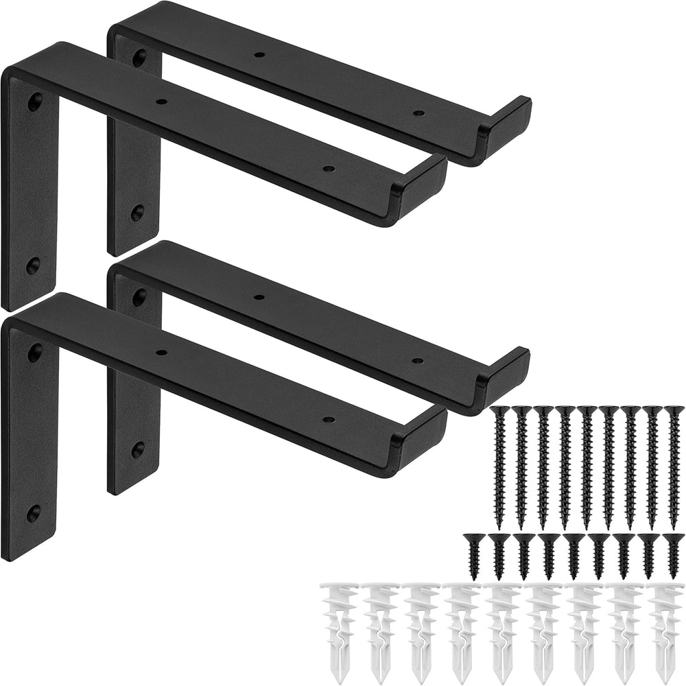 Heavy-Duty Shelf Brackets - Premium Construction Grade 1/4" (6mm) Thick ...