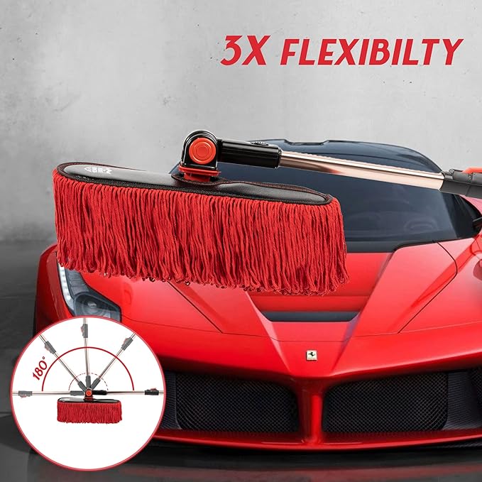 Car Duster Exterior Scratch Free, Soft Car Brush Kit