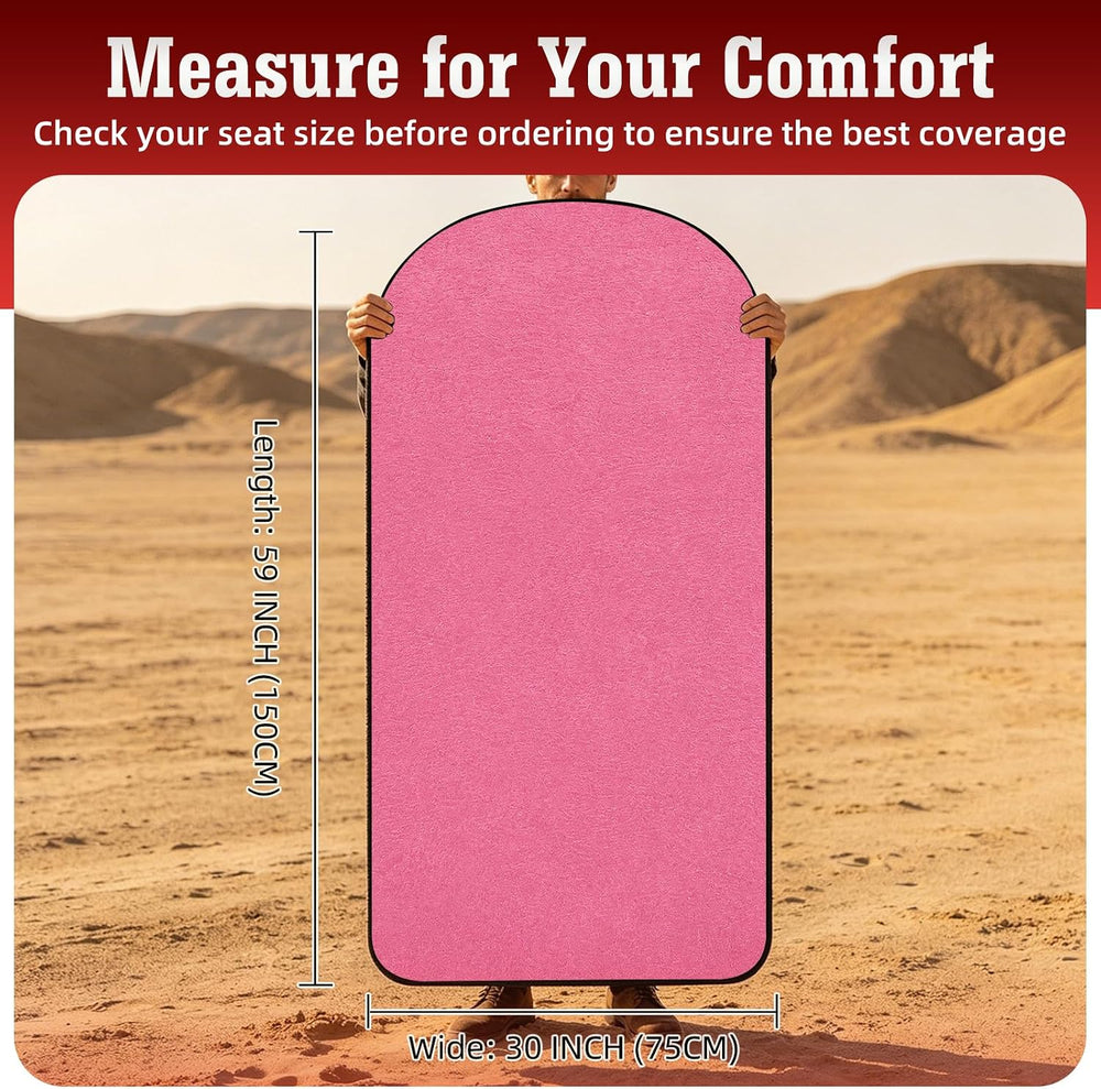 Car Seat Towel Cover, Rose Pink, Waterproof, 2 Pack